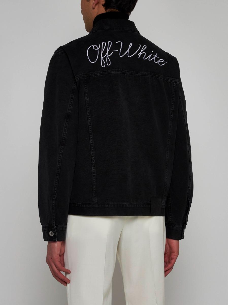 OFF WHITE Giacca In Denim Con Logo