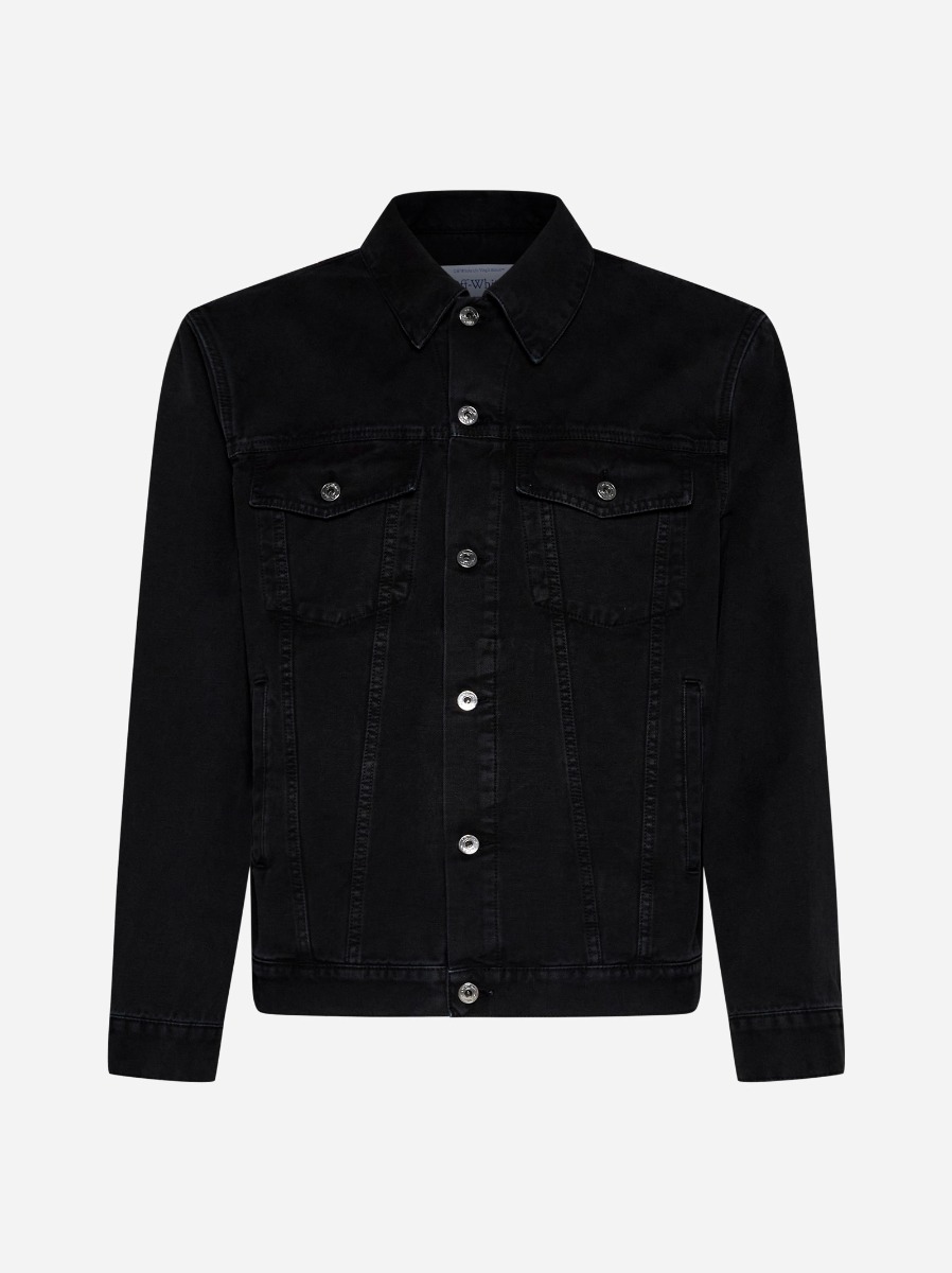 OFF WHITE Giacca in denim con logo