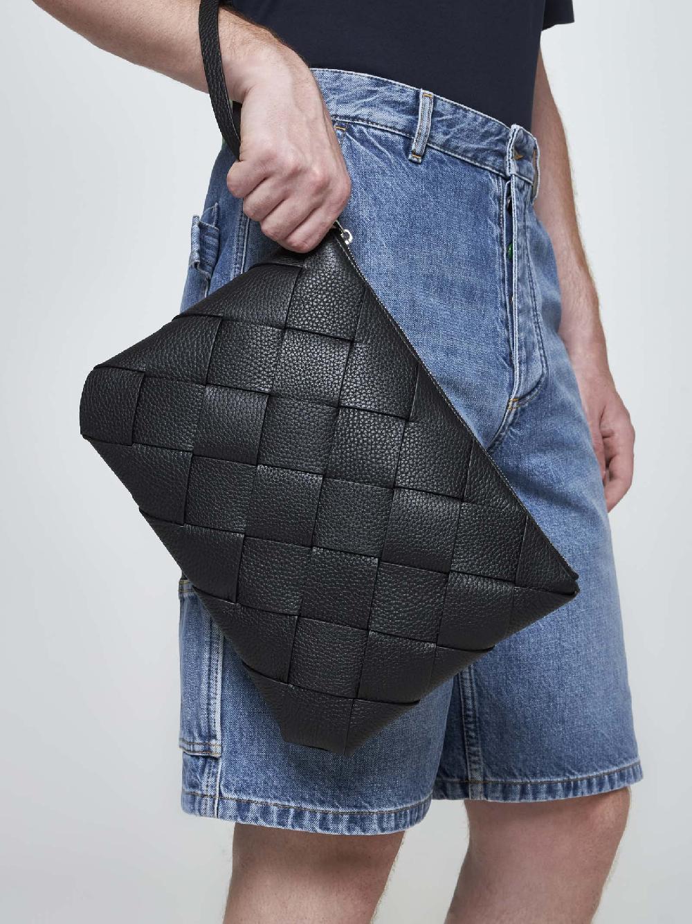 BOTTEGA VENETA Pochette Grande Diago In Pelle Intreccio