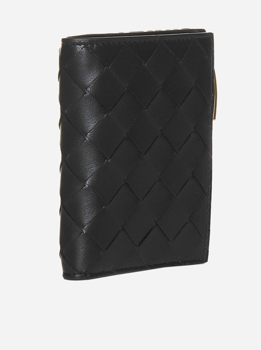 BOTTEGA VENETA Portafoglio Compatto In Pelle Intreccio