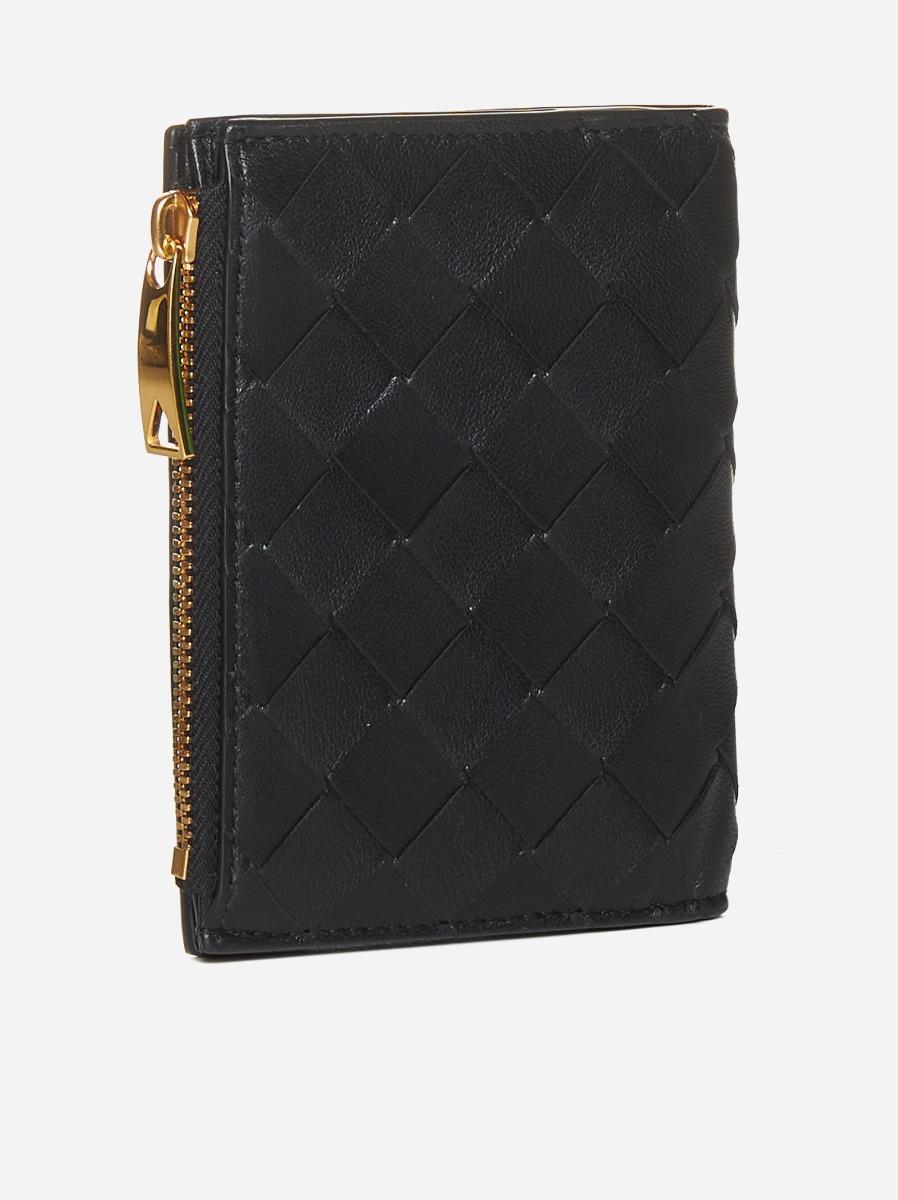 BOTTEGA VENETA Portafoglio Compatto In Pelle Intreccio