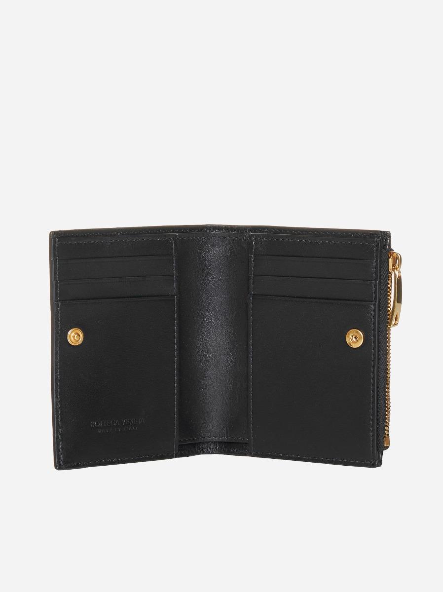 BOTTEGA VENETA Portafoglio Compatto In Pelle Intreccio