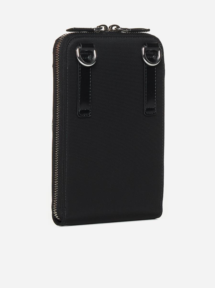 PRADA Borsa A Tracolla In Pelle E Re-Nylon