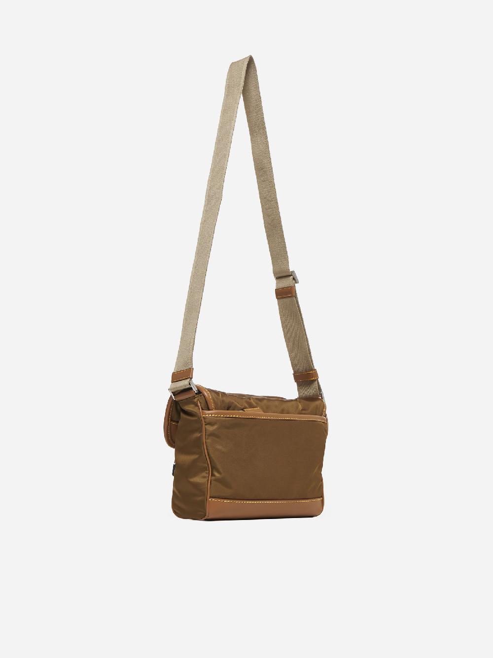 PRADA Borsa A Tracolla In Re-Nylon E Pelle