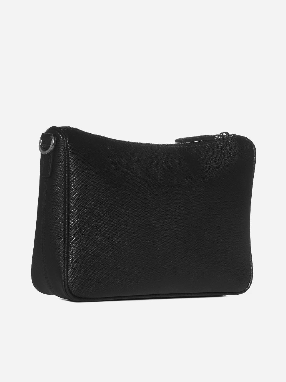 PRADA Borsa In Pelle Saffiano Con Placca-logo