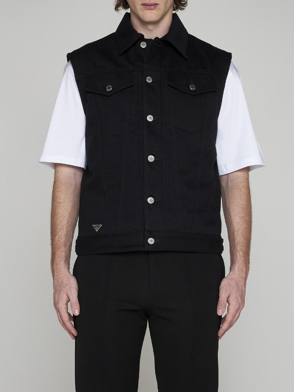 PRADA Gilet In Denim