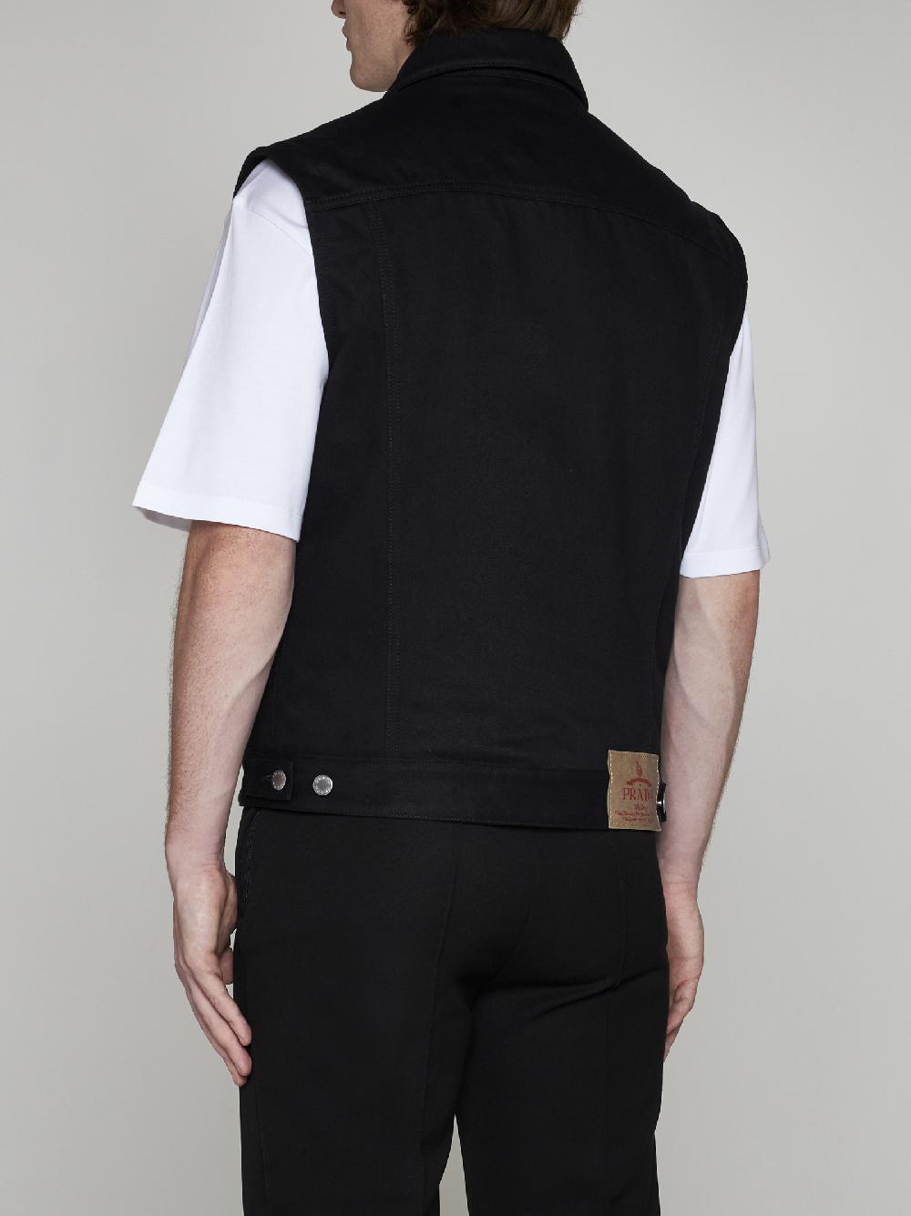 PRADA Gilet In Denim