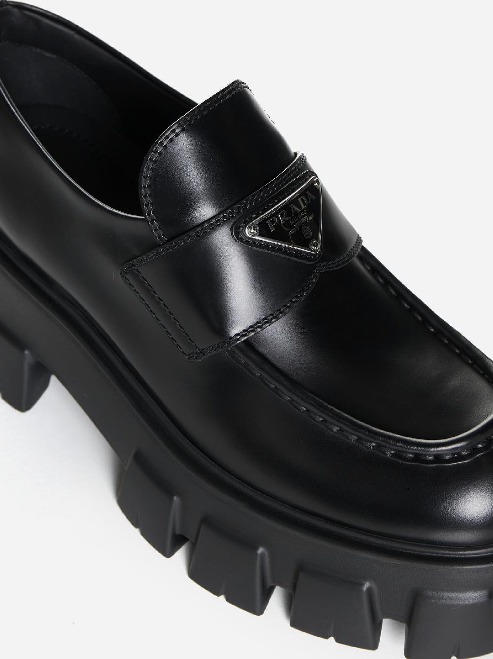 PRADA Mocassini Monolith In Pelle