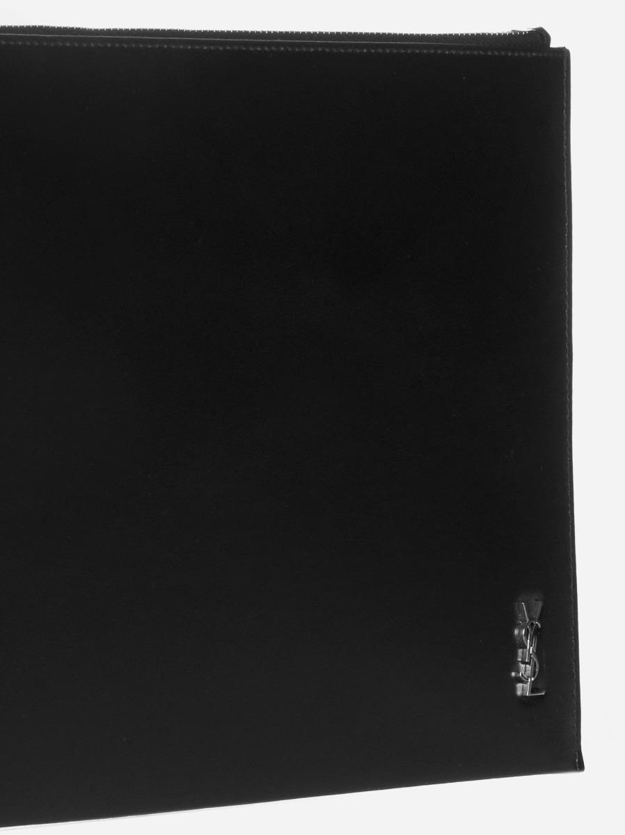 SAINT LAURENT Custodia Per IPad In Pelle