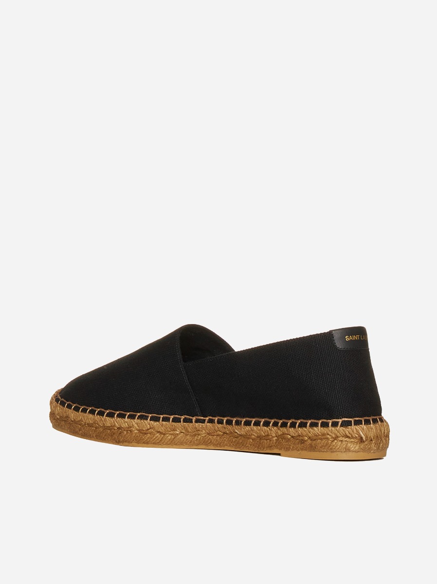 SAINT LAURENT Espadrillas In Tela Con Logo