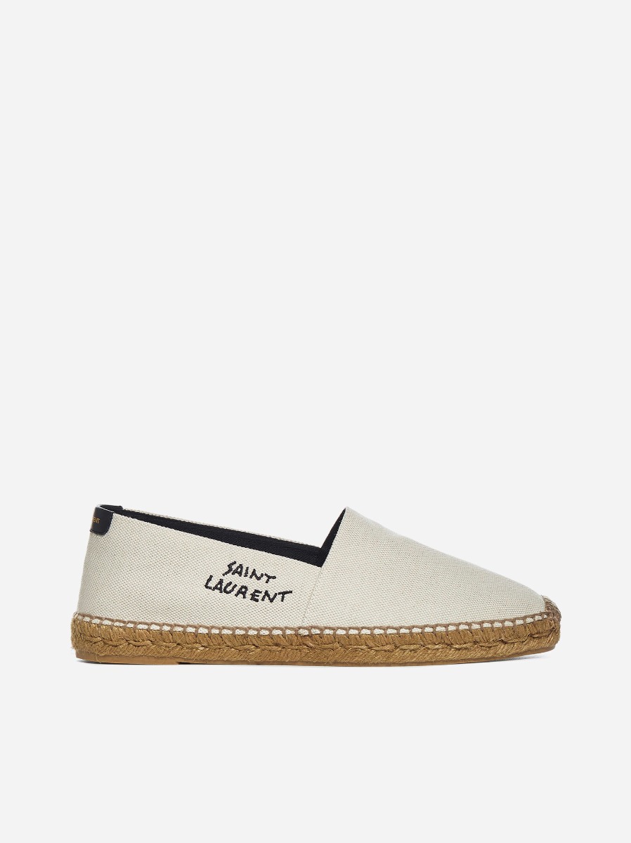 SAINT LAURENT Espadrillas in tela con logo