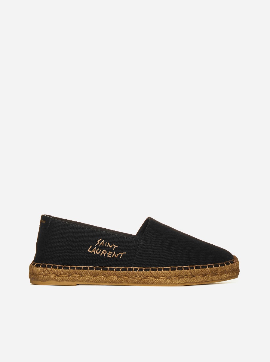 SAINT LAURENT Espadrillas in tela con logo