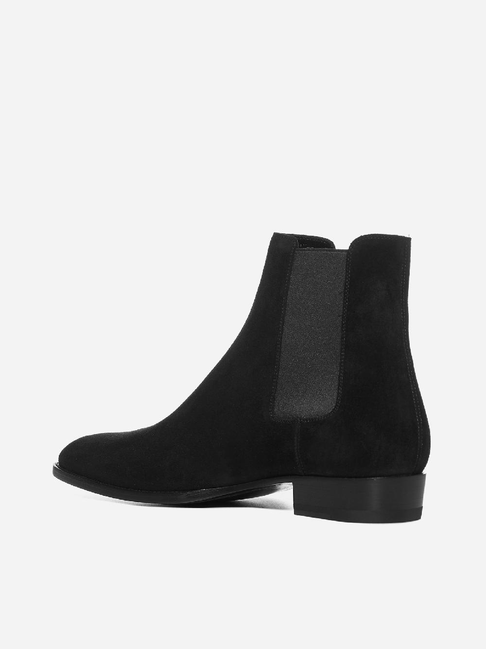 SAINT LAURENT Stivali Chelsea In Pelle Scamosciata