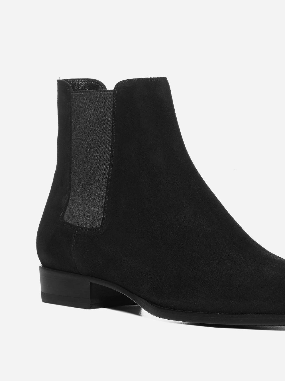 SAINT LAURENT Stivali Chelsea In Pelle Scamosciata