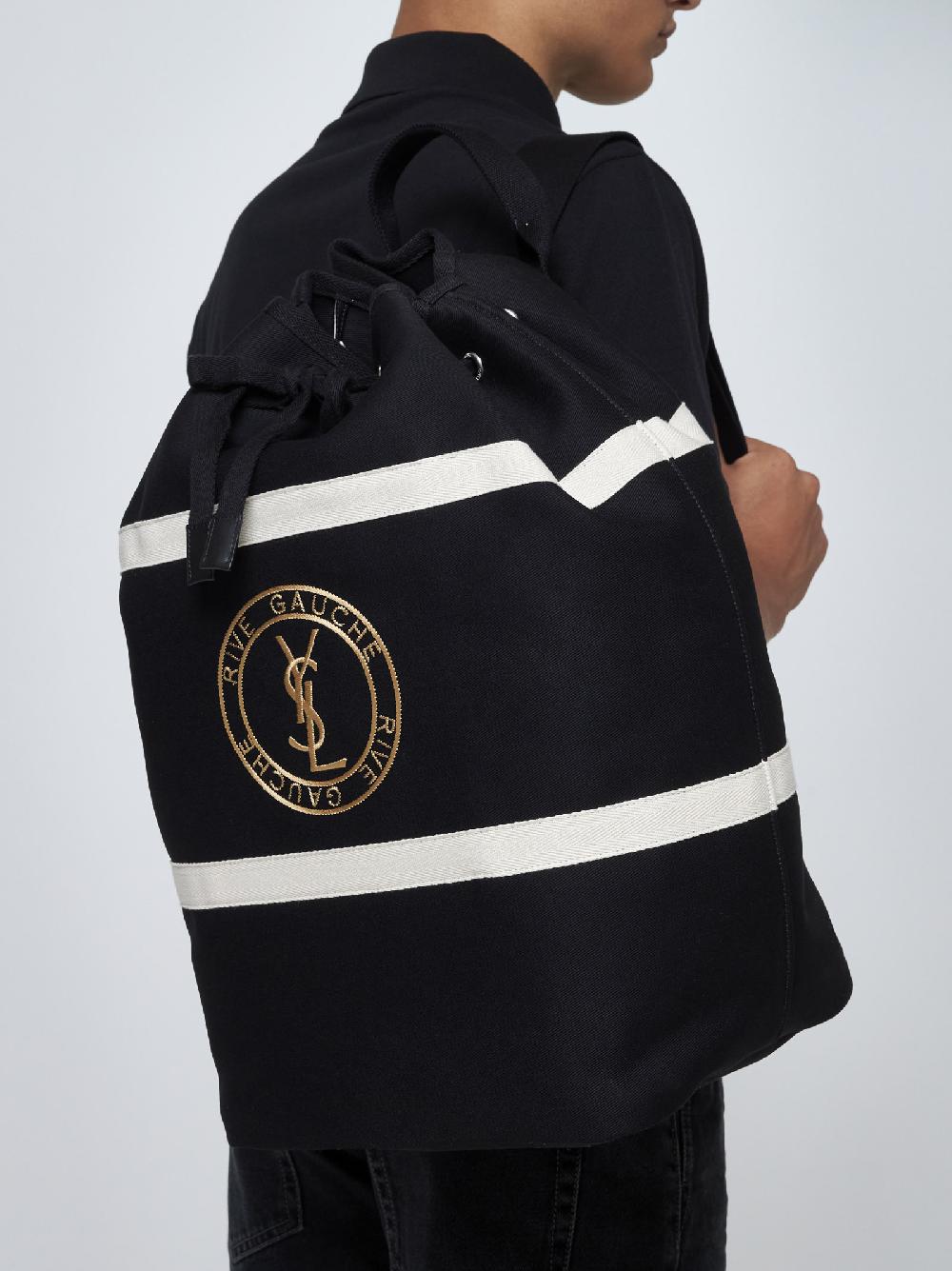 SAINT LAURENT Zaino Stamp Seau In Cotone