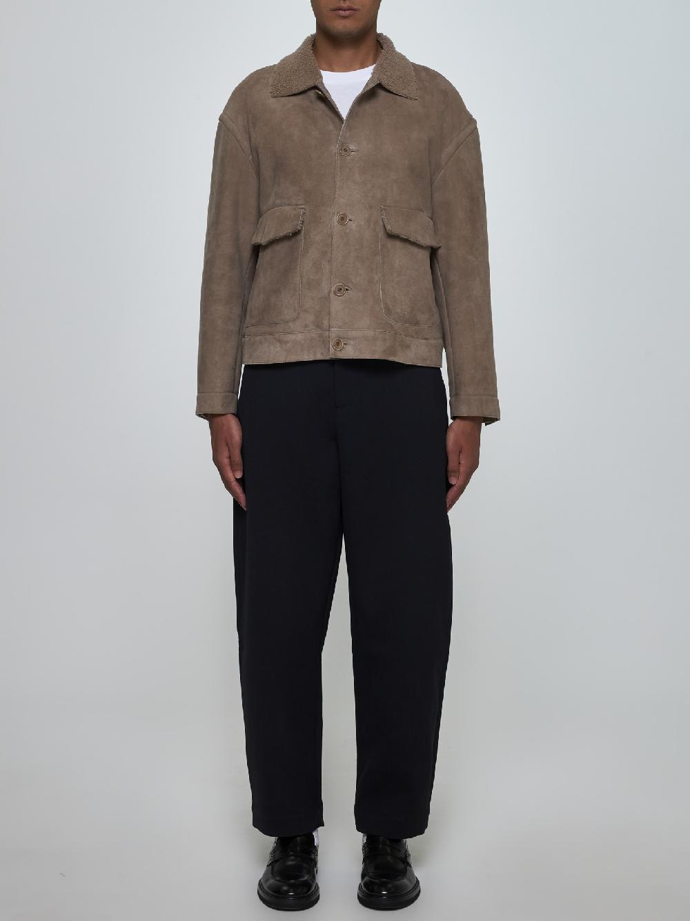 SALVATORE SANTORO Giacca In Suede E Shearling