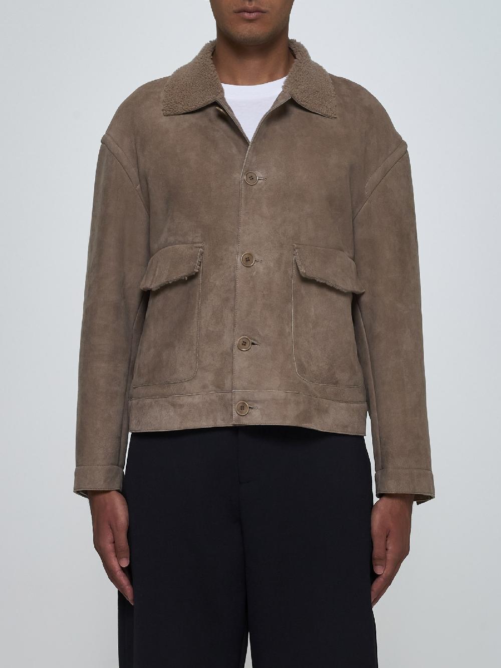 SALVATORE SANTORO Giacca In Suede E Shearling