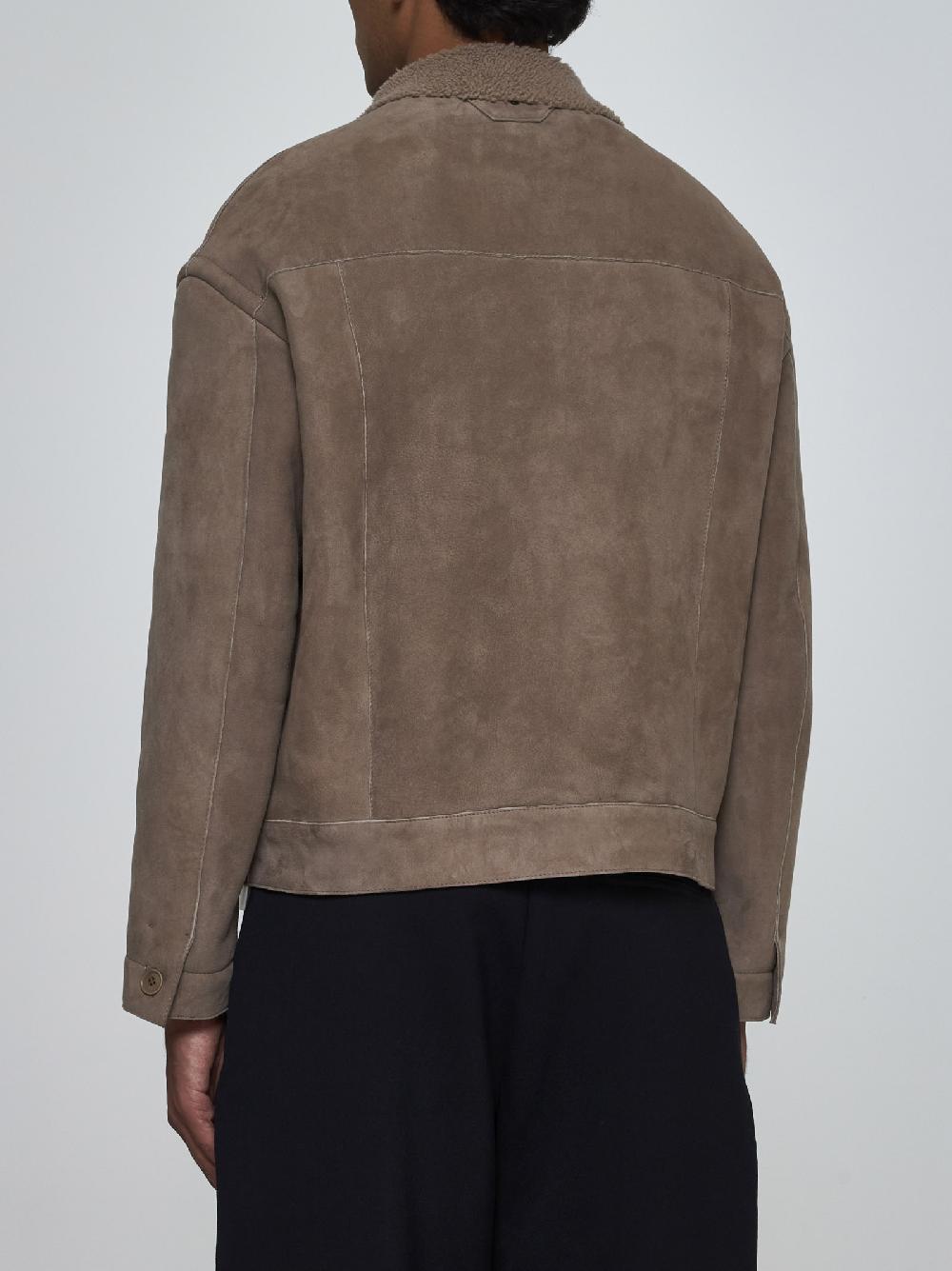 SALVATORE SANTORO Giacca In Suede E Shearling