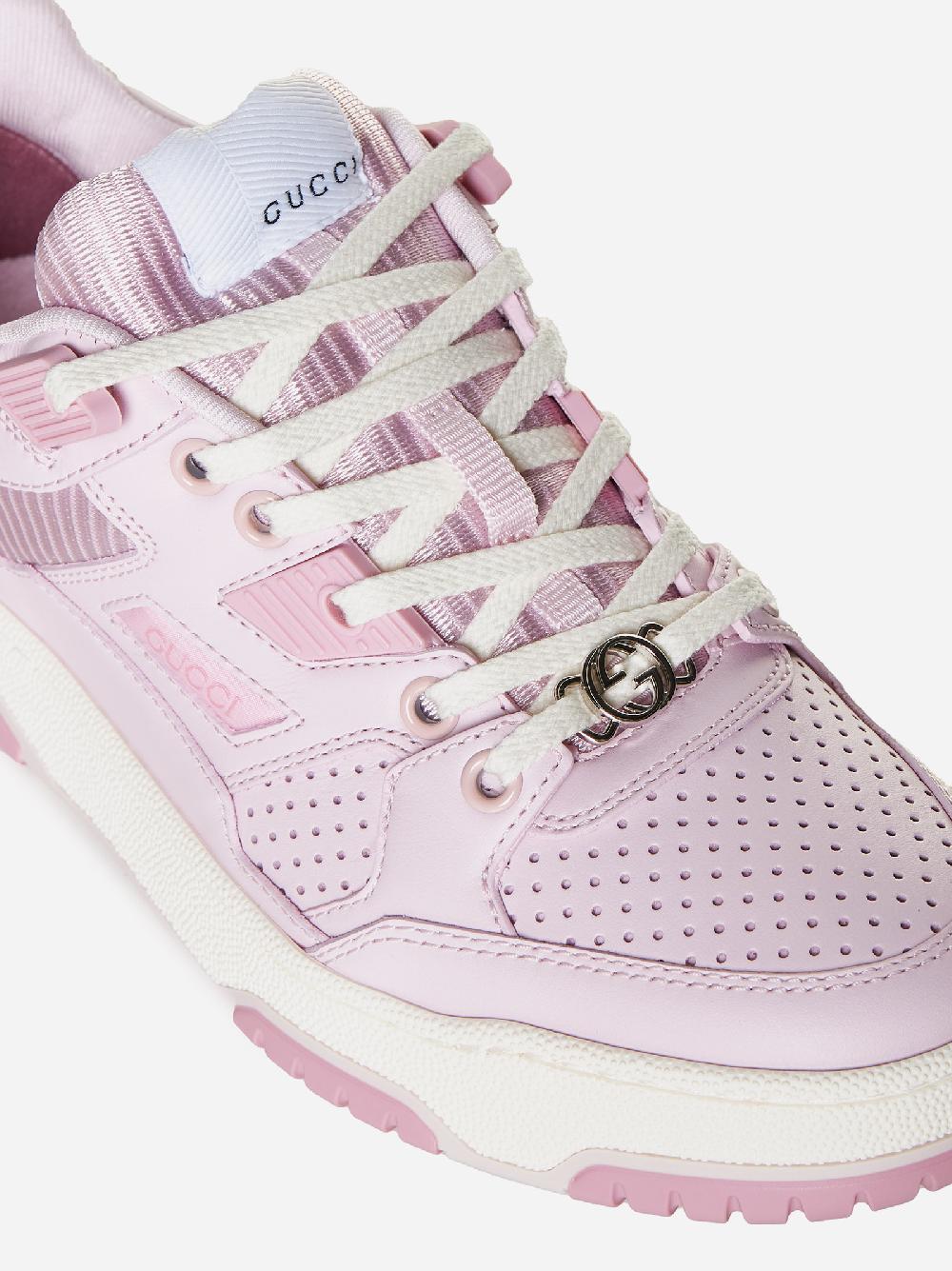 Sneakers In Pelle E Tessuto