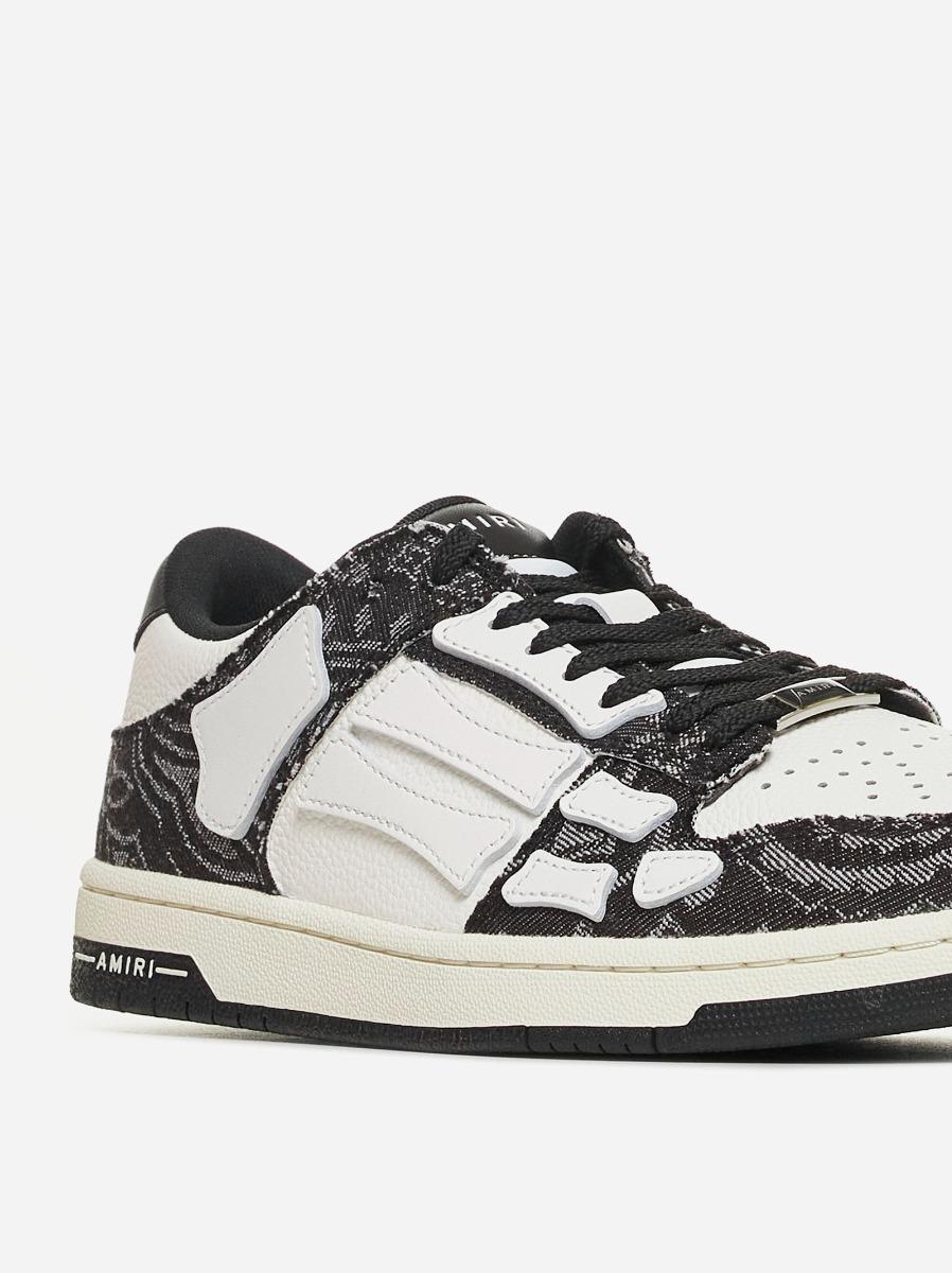 AMIRI Sneakers Skel Bandana Low-top In Pelle E Denim