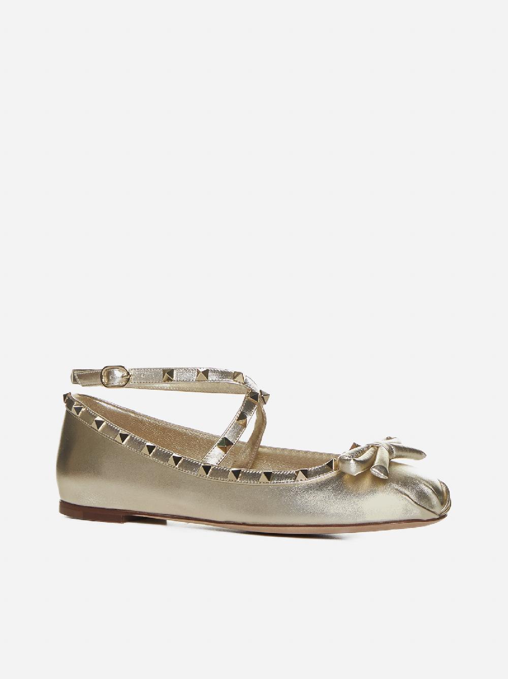VALENTINO GARAVANI Ballerine Rockstud In Pelle