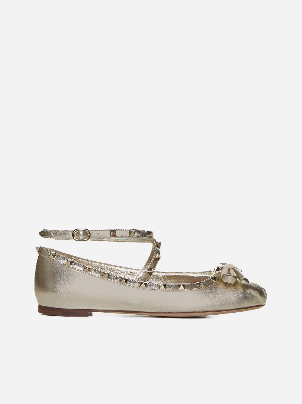 VALENTINO GARAVANI Ballerine Rockstud in pelle