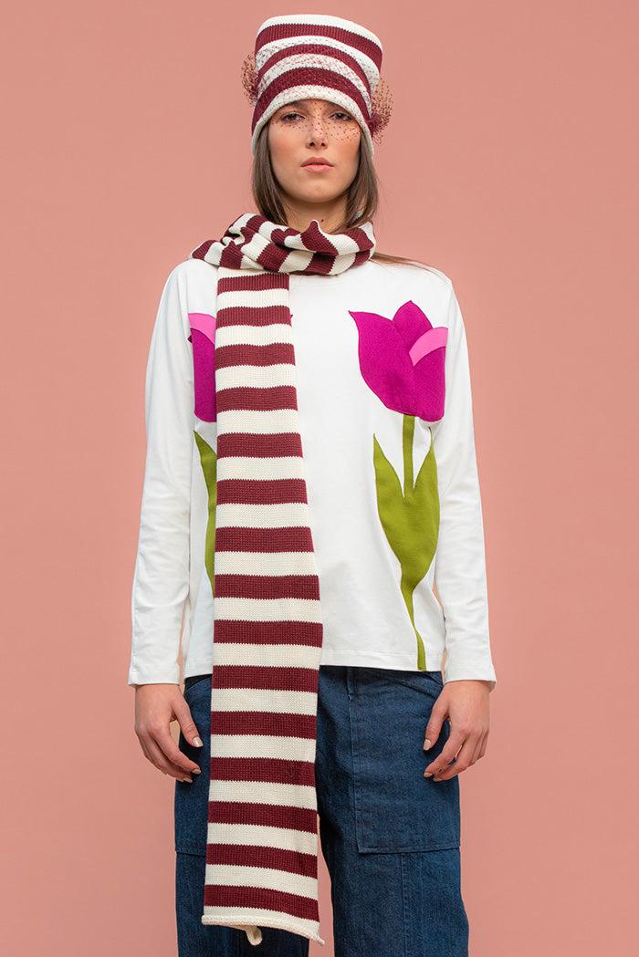 ROSÈ A POIS Abba T-shirt Nero