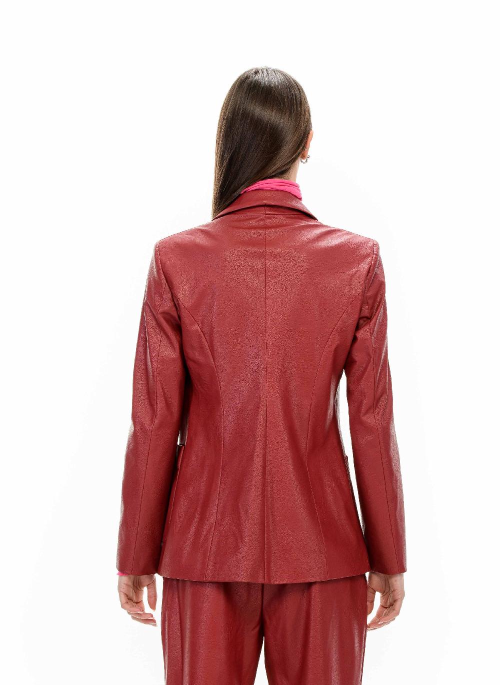 ROSÈ A POIS AGHATA Giacca In Ecopelle