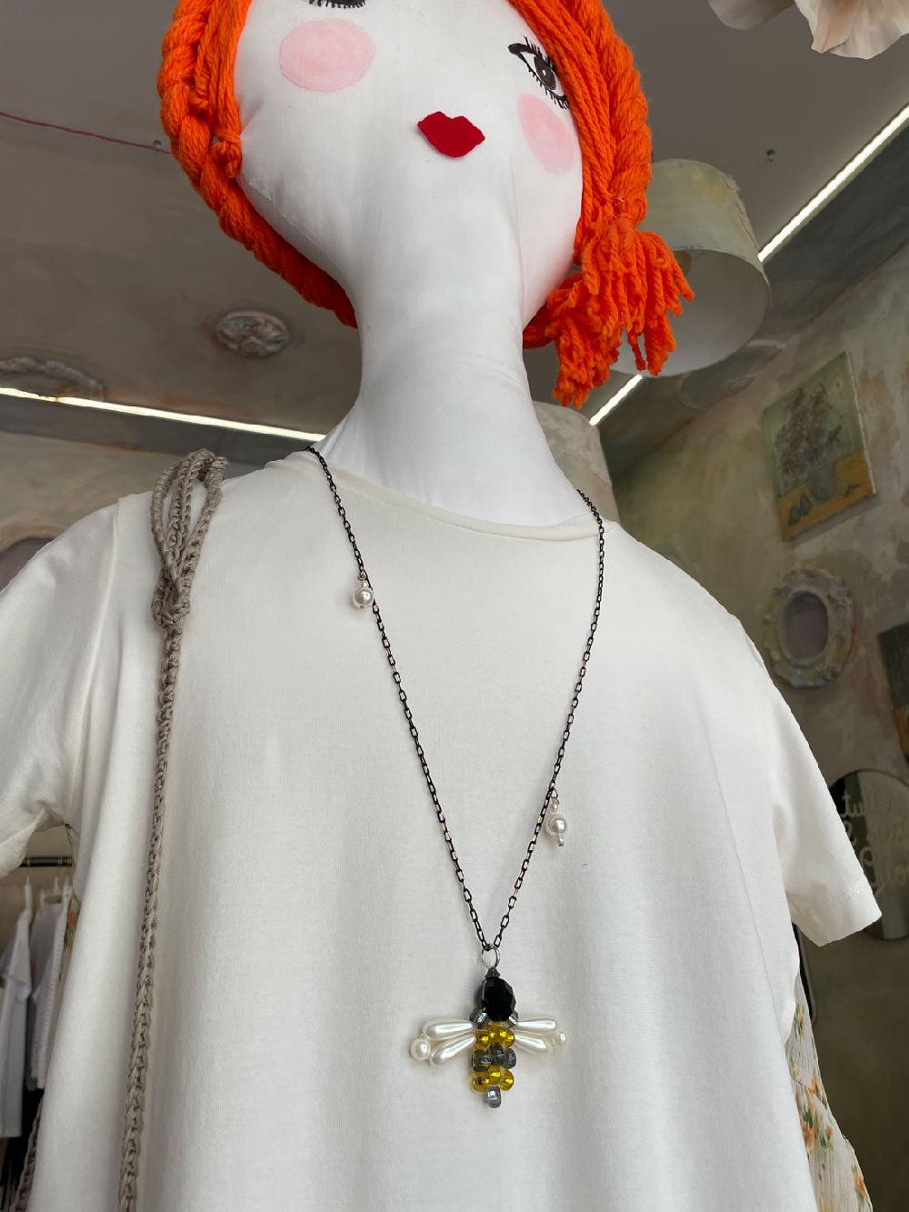 ROSÈ A POIS Apina Collana