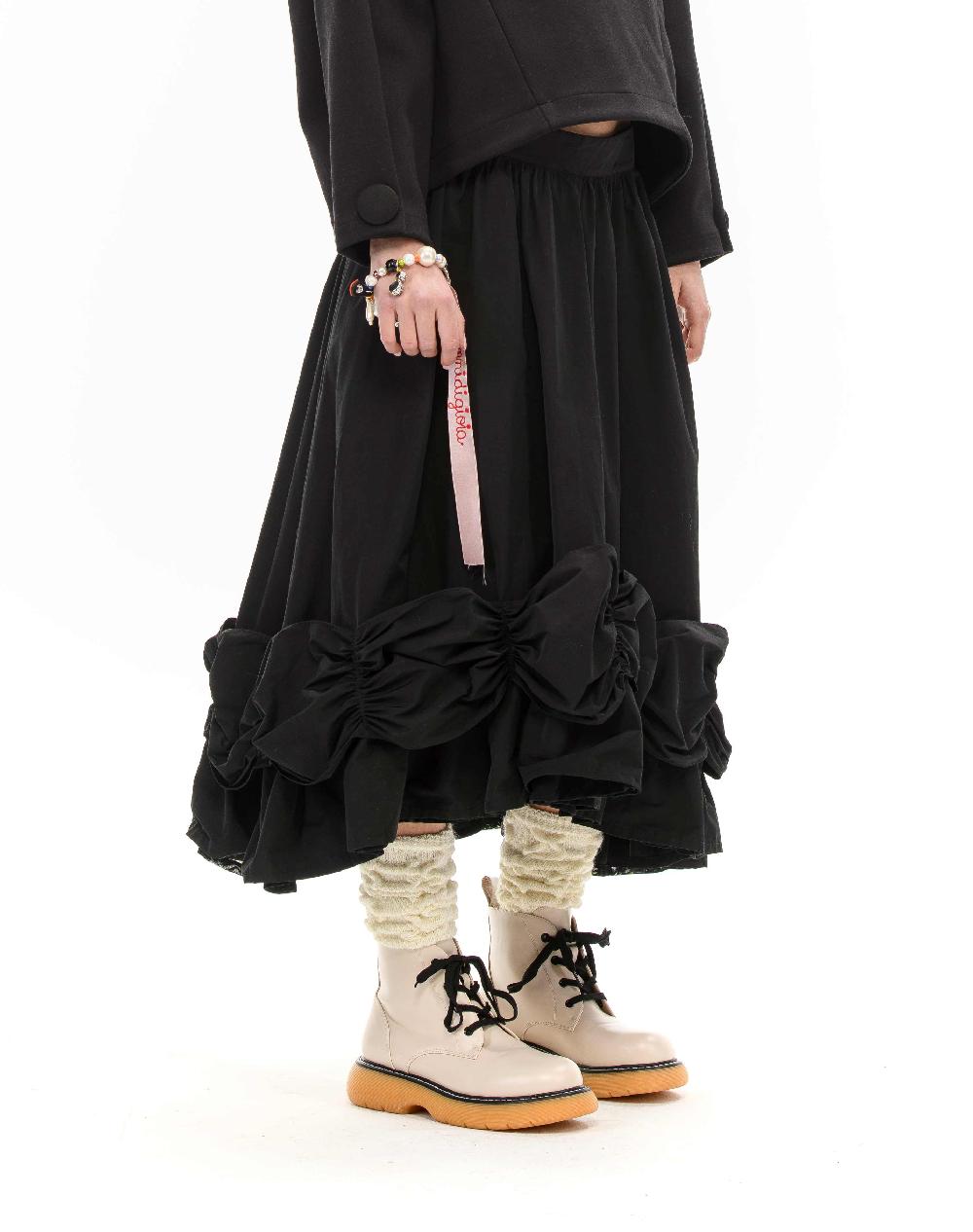 ROSÈ A POIS ASTRA Maxi Gonna