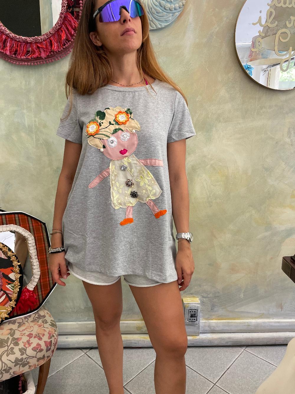 ROSÈ A POIS Bambolina T-shirt