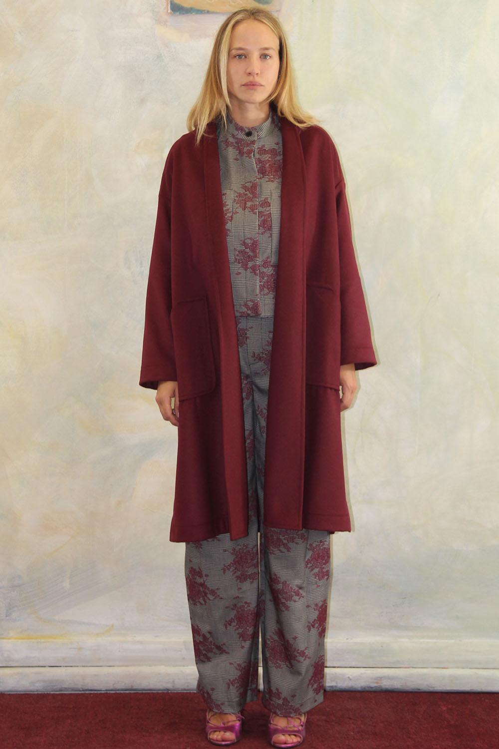 ROSÈ A POIS Baustelle Cappotto Cashmere