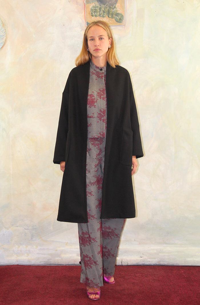 ROSÈ A POIS Baustelle Cappotto Panno