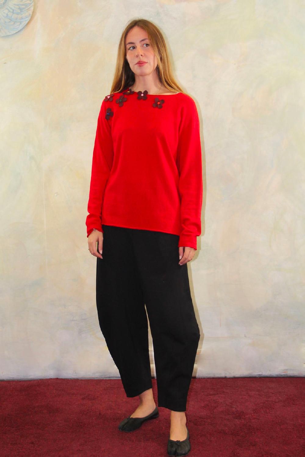 ROSÈ A POIS Bee Gees Maglione