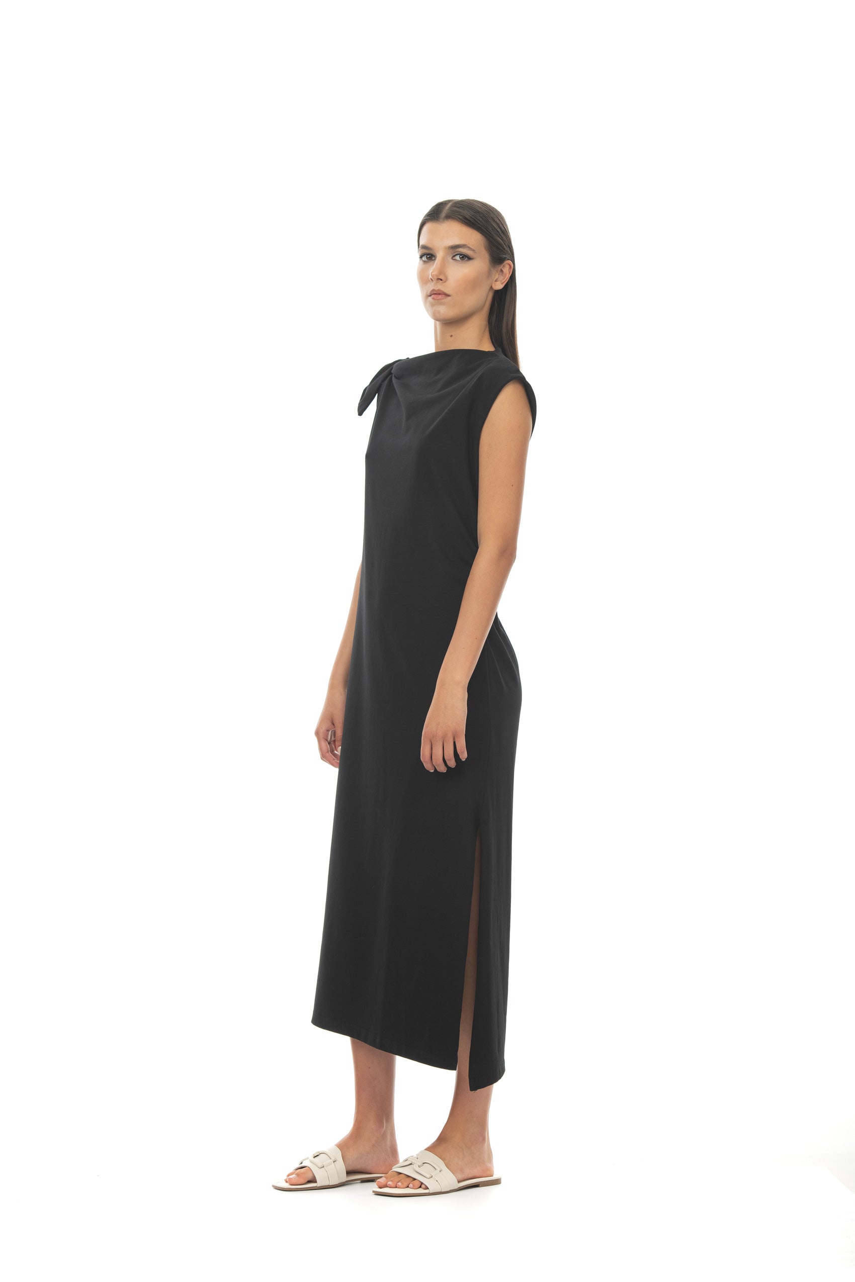 ROSÈ A POIS Bestia Abito Nero