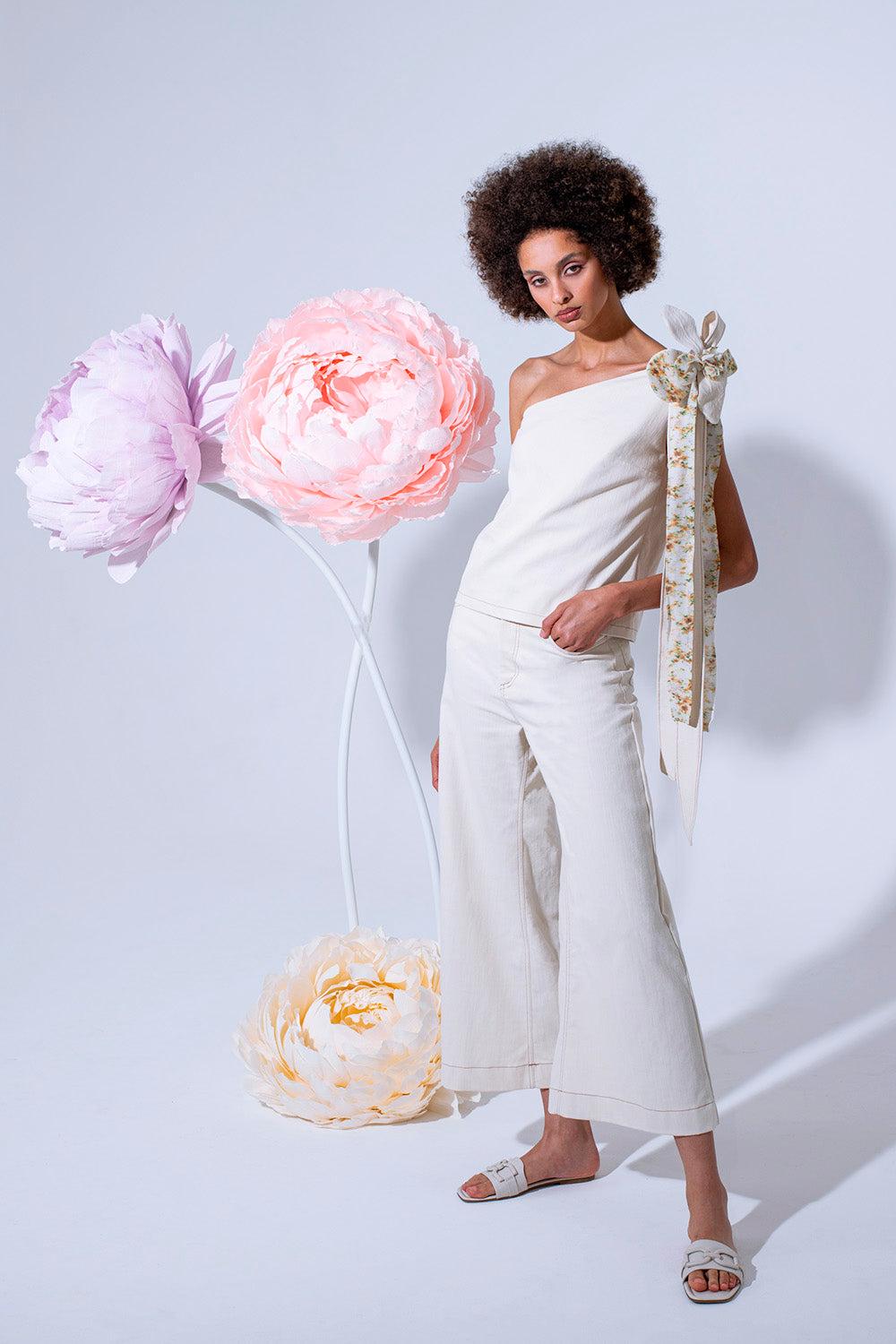 ROSÈ A POIS Biancaneve Pantalone