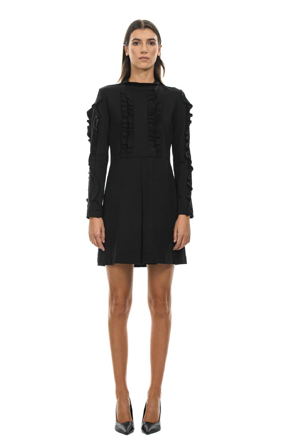 ROSÈ A POIS BIBI Abito con micro rouches