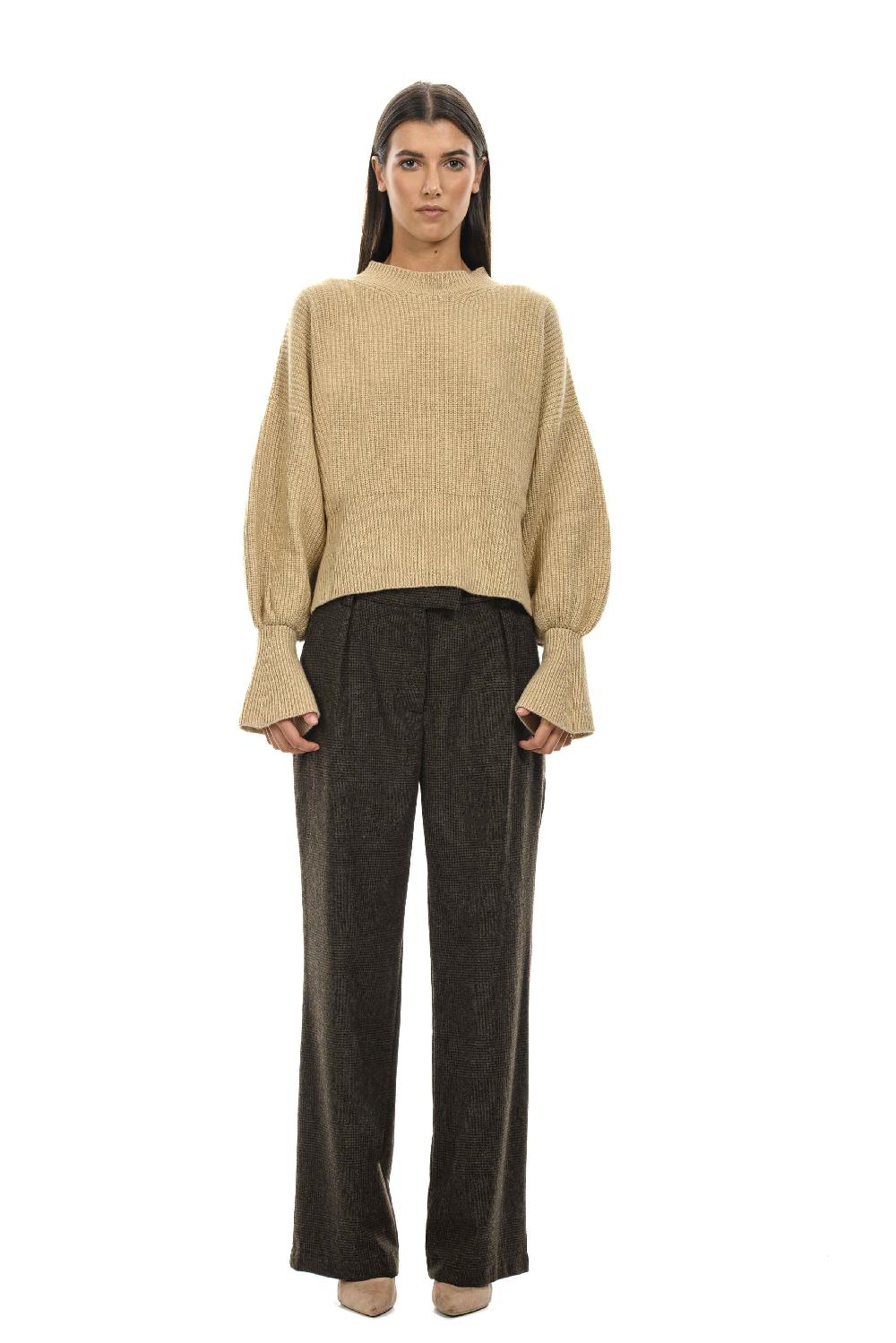 ROSÈ A POIS BING Pantalone in pura lana