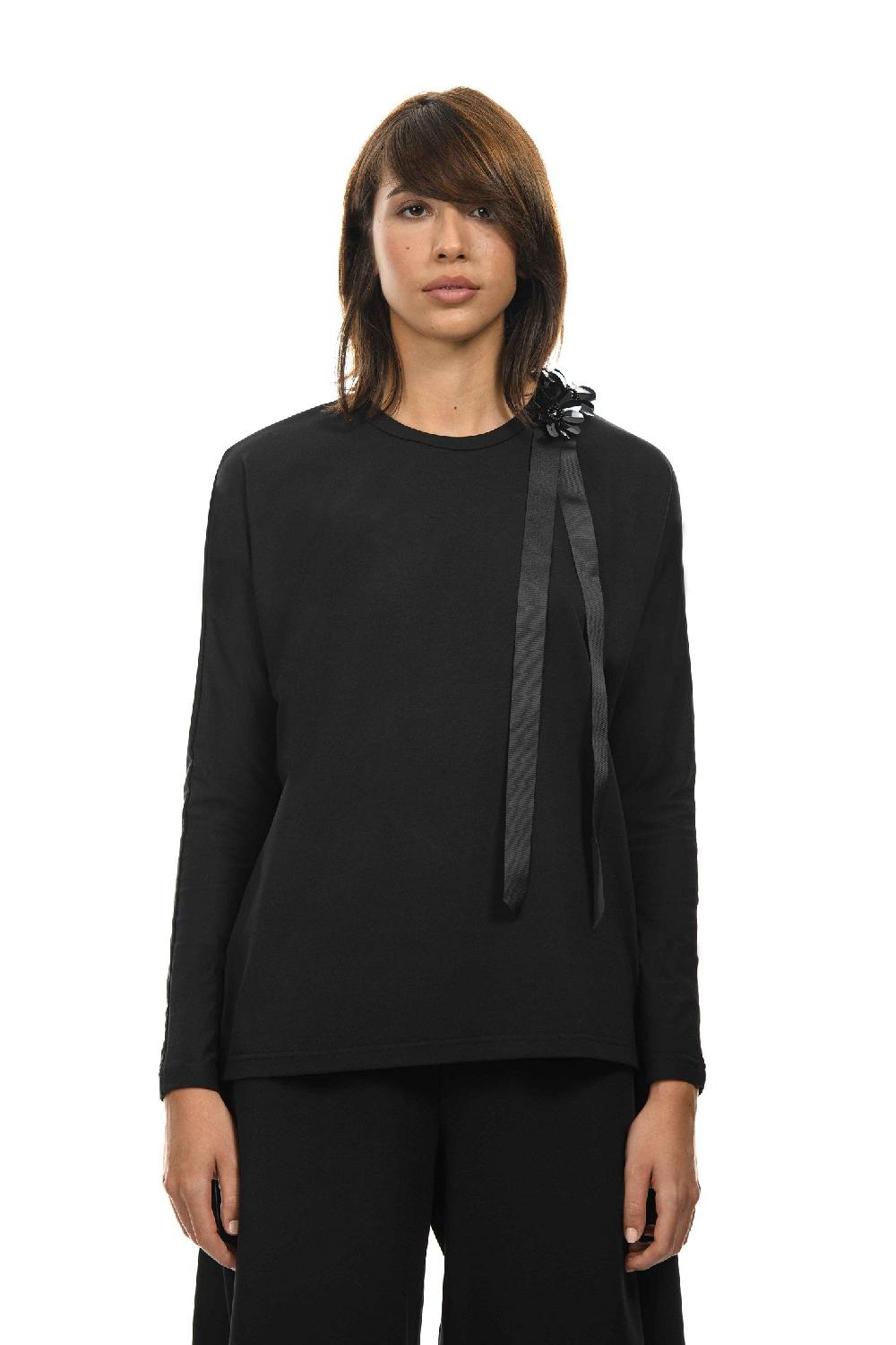 ROSÈ A POIS BLOOM T-shirt con dettaglio