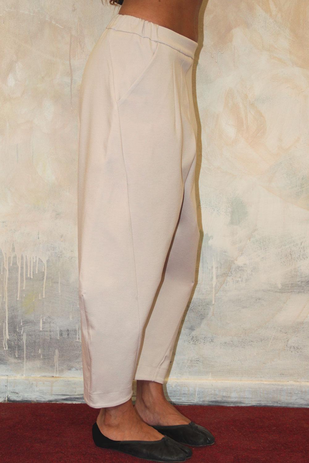 ROSÈ A POIS Blur Pantalone Panna