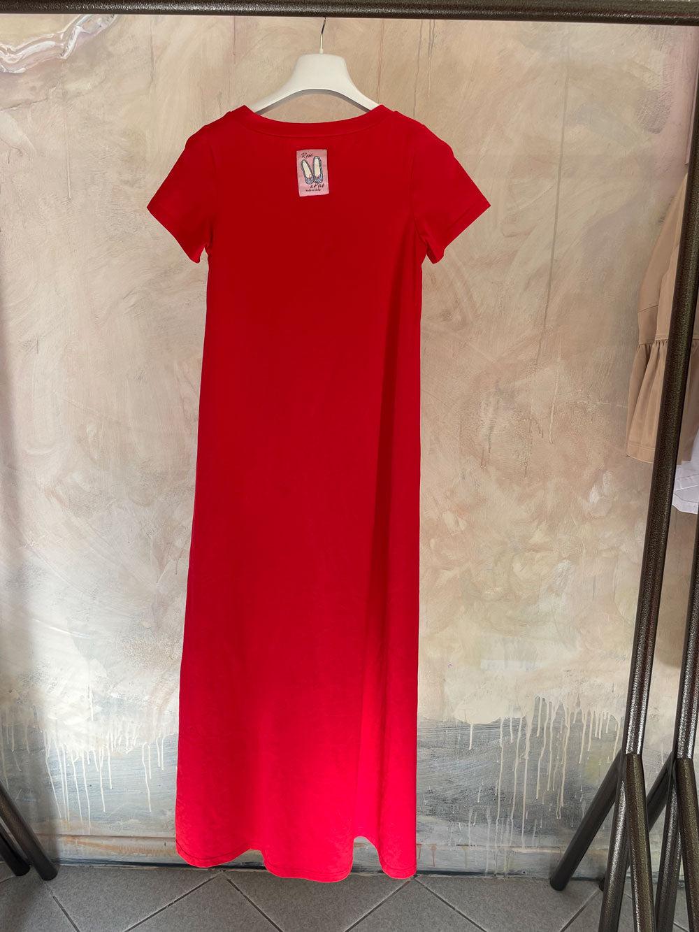 ROSÈ A POIS Caramella Abito