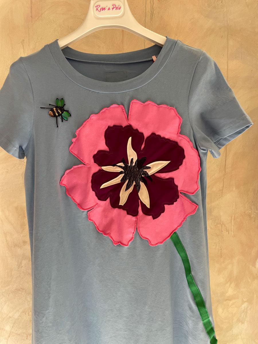 ROSÈ A POIS Celeste Abito