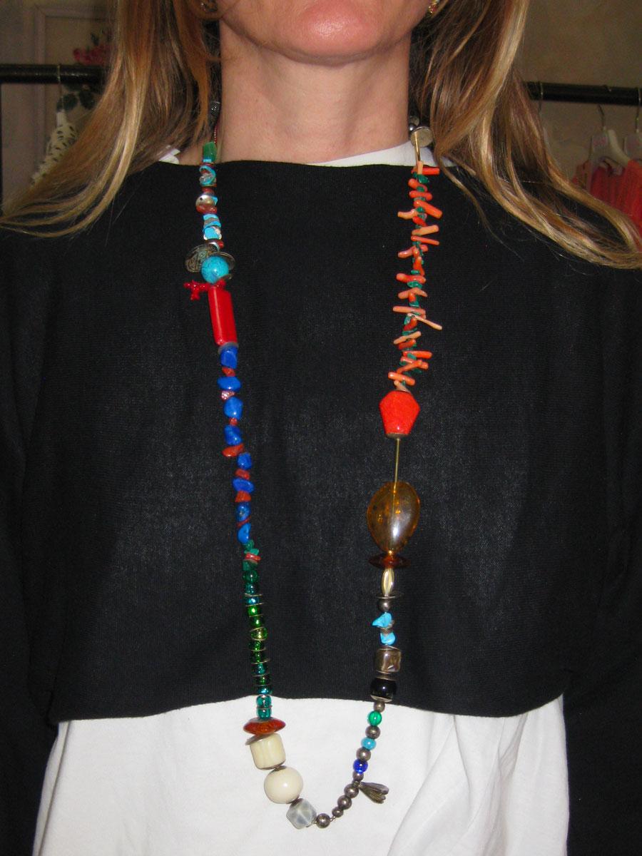 ROSÈ A POIS Corallina Collana