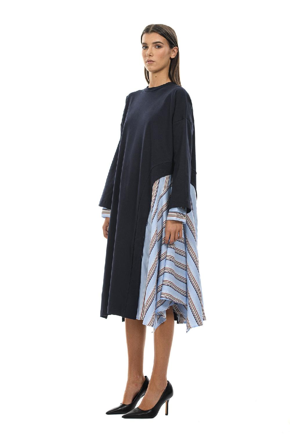 ROSÈ A POIS DAITRAN Abito Con Inserti Camicia