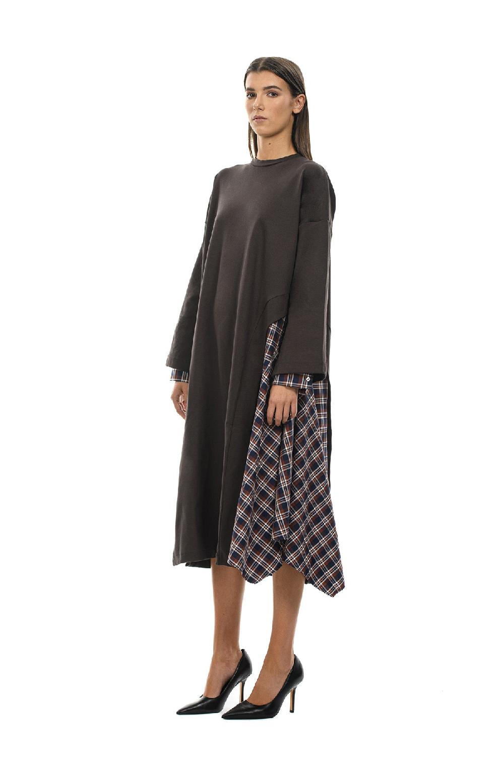 ROSÈ A POIS DAITRAN Abito Con Inserti Camicia