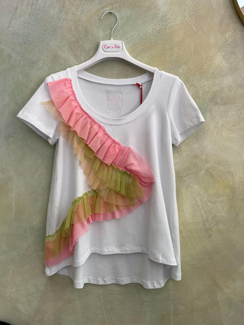 ROSÈ A POIS Dama T-shirt