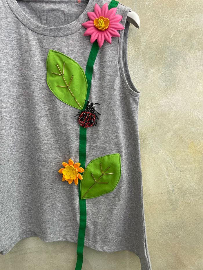 ROSÈ A POIS Del Verde Top