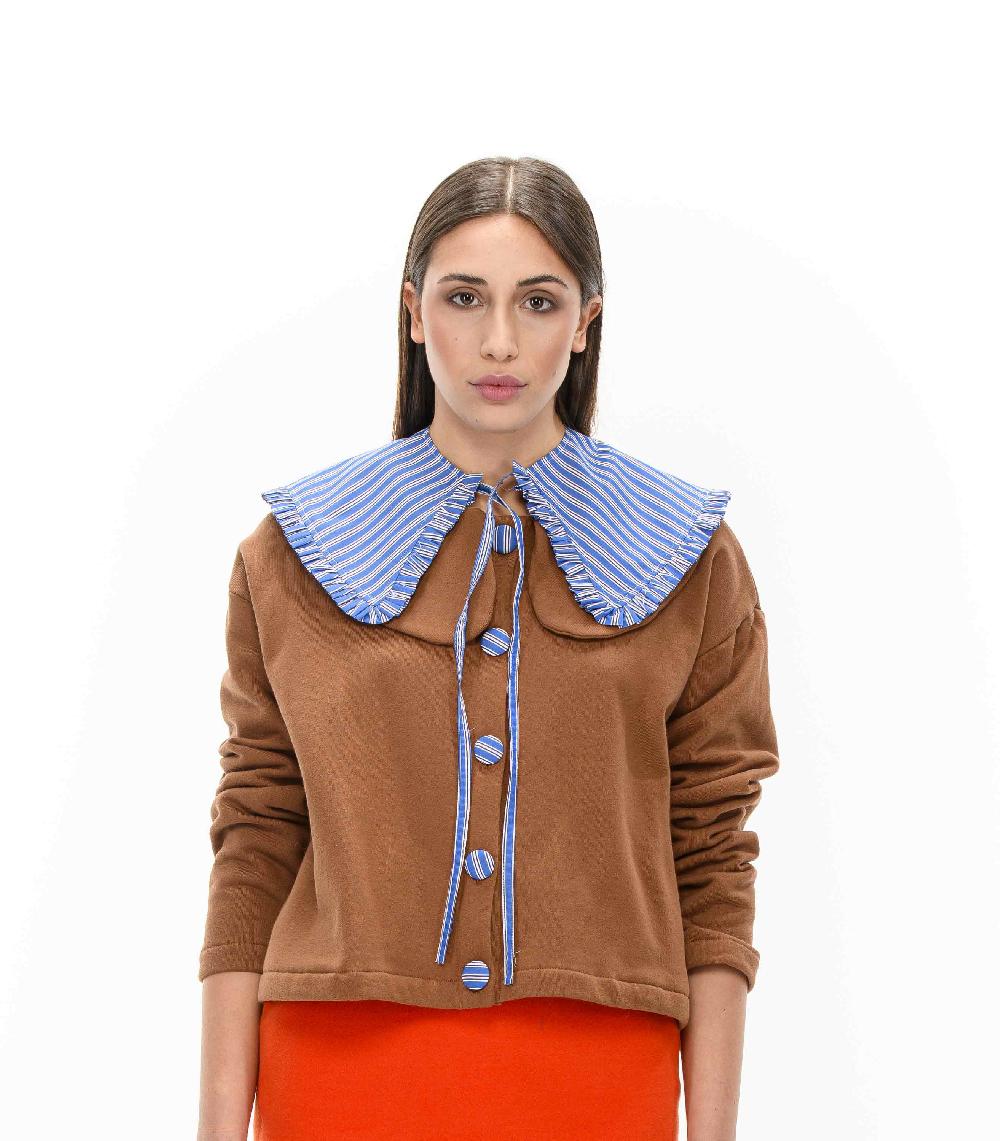 ROSÈ A POIS DOREMI' Colletto In Popeline