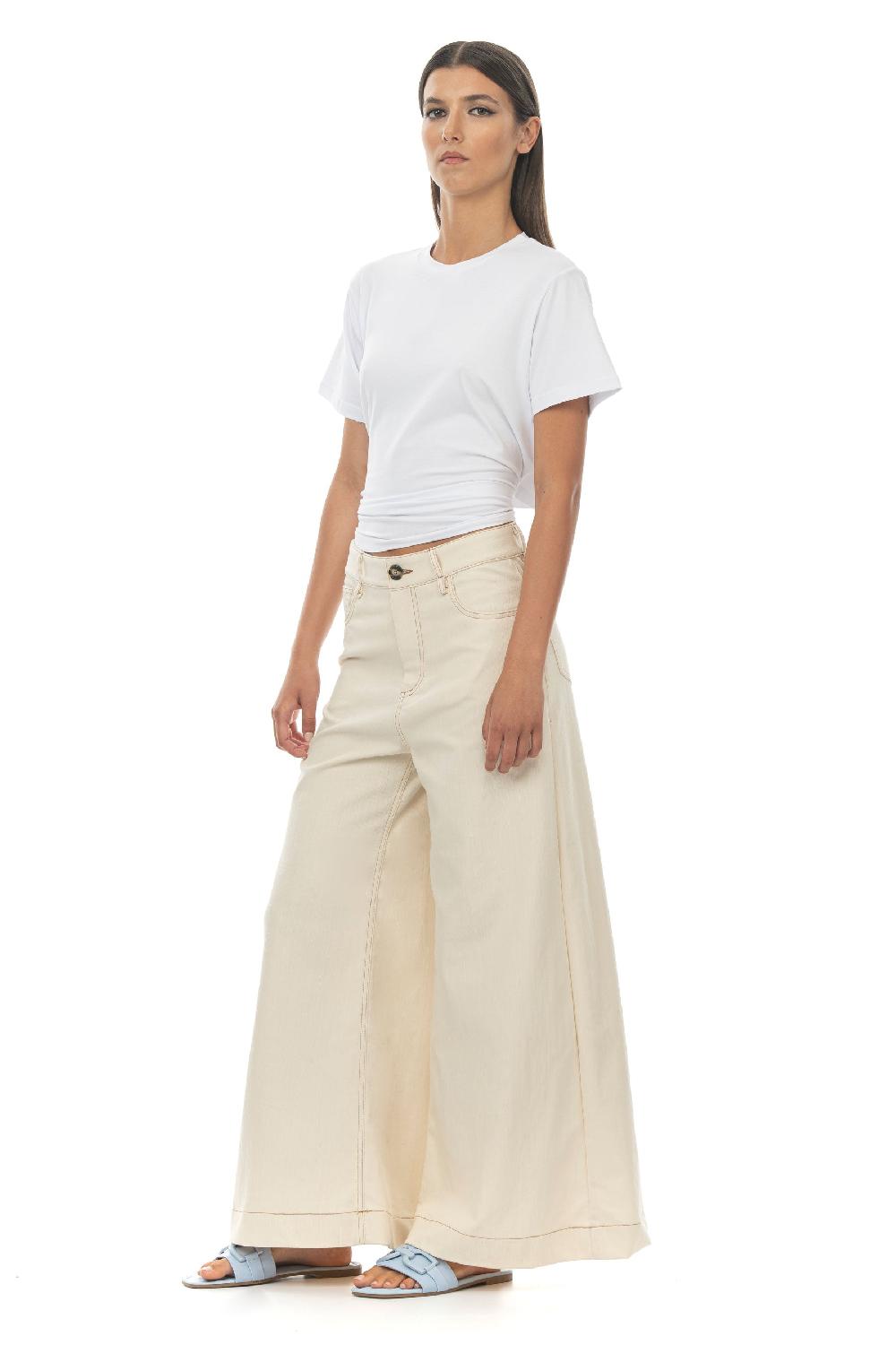 ROSÈ A POIS Elsa T-shirt Bianco