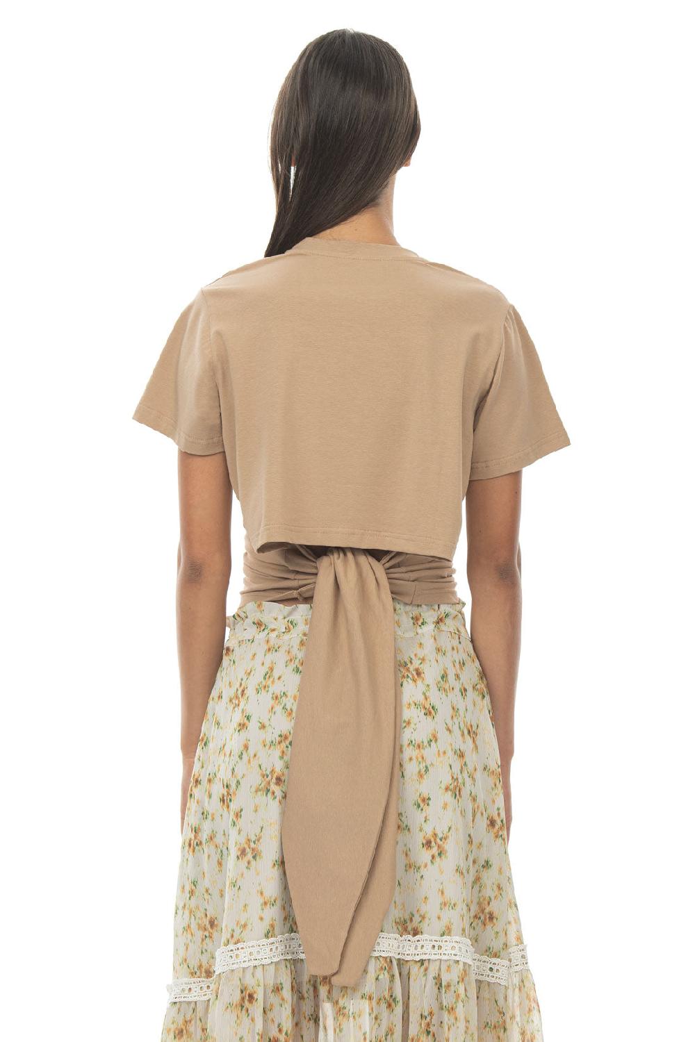 ROSÈ A POIS Elsa T-shirt Sabbia